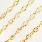 Load image into Gallery viewer, Cubic Zirconia Square Shape Connected Chain