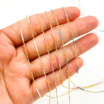 Load image into Gallery viewer, 70/7796GF. 14k Gold Filled Enamel Bar Link Chain