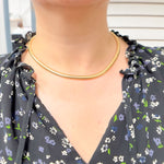 Load image into Gallery viewer, 268/680. 14K Solid Gold Snake Necklace