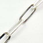 Load image into Gallery viewer, Sterling Silver Flat Paperclip Chain