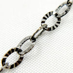 Load image into Gallery viewer, Black Rhodium Sterling Silver Diamond Cut Cable Chain