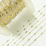 Load image into Gallery viewer, Sterling Silver Satellite Gold Plated Tube Chain