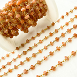 Load image into Gallery viewer, Sunstone Gold Plated Wire Chain