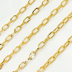 Load image into Gallery viewer, V151GP. Gold Plated 925 Sterling Silver Diamond Cut Cable Link Chain