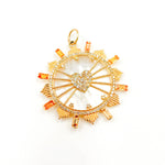 Load image into Gallery viewer, 14K Solid Gold Round Heart Pendant