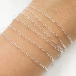 Load image into Gallery viewer, Sterling Silver Long and Short Link Chain