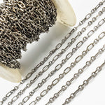 Load image into Gallery viewer, Oxidized Sterling Silver Diamond Cut Paperclip Link Chain