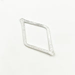 Load image into Gallery viewer, 35MM White Sterling Silver Brushed Diamond Connector