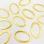 Load image into Gallery viewer, 20MM Gold-plated Sterling Silver Brushed Marquis Connector