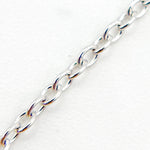 Load image into Gallery viewer, 14K Solid White Gold Cable 16 Inch Chain with Extender