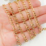 Load image into Gallery viewer, Gold Plated 925 Sterling Silver Gold Plated Figaro Chain.