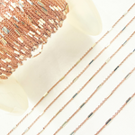 Load image into Gallery viewer, Rose Gold Plated Sterling Silver Satellite Tube Chain