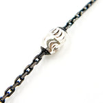Load image into Gallery viewer, Black Rhodium Sterling Silver Bead Satellite Necklace