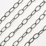 Load image into Gallery viewer, Black Rhodium Sterling Silver Twisted Round Link Chain