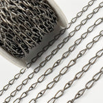 Load image into Gallery viewer, Black Rhodium Sterling Silver Smooth Cable Chain