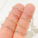 Load image into Gallery viewer, Oxidized Sterling Silver Paperclip Chain