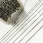 Load image into Gallery viewer, Oxidized Sterling Silver Rolo Chain