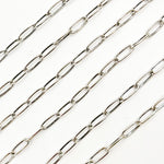 Load image into Gallery viewer, Oxidized Sterling Silver Smooth Paperclip Chain