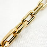 Load image into Gallery viewer, 14K Solid Hollow Gold Smooth Paperclip Chain