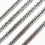Load image into Gallery viewer, Oxidized Sterling Silver Double Curb Chain