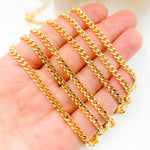 Load image into Gallery viewer, 14K Gold Filled Flat Tight Curb Link Chain