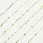 Load image into Gallery viewer, 925 Sterling Silver Satellite Gold Plated Cube Chain