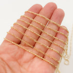 Load image into Gallery viewer, 14K Solid Gold Round Figaro Link Chain