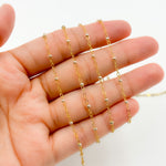 Load image into Gallery viewer, 1486TT. Gold Filled with Sterling Silver Bead Satellite Chain