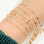 Load image into Gallery viewer, 14k Gold Filled Paperclip and Diamond Cut Marina Link Chain