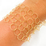 Load image into Gallery viewer, 14K Gold Filled Twisted Round Link Chain