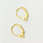 Load image into Gallery viewer, Gold Plated Sterling Silver Lever Back Ear Wire