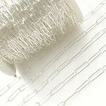 Load image into Gallery viewer, 925 Sterling Silver Smooth Paperclip Link Chain