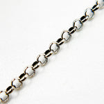 Load image into Gallery viewer, Oxidized Sterling Silver Rolo Chain