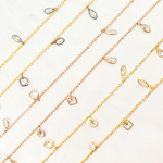 Load image into Gallery viewer, Mix Shape Cubic Zirconia Dangle Chain