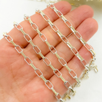 Load image into Gallery viewer, Two Tone Gold Plated and 925 Sterling Silver Paperclip Chain