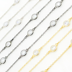Load image into Gallery viewer, Cubic Zirconia Round 7mm Shape Connected Chain