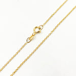 Load image into Gallery viewer, 14K Solid Gold Cable 16 Inch Chain with Extender