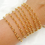 Load image into Gallery viewer, 14K Gold Filled Oval Rolo Chain