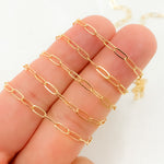 Load image into Gallery viewer, 14k Gold Filled Flat Link Paperclip Chain