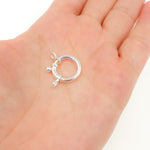 Load image into Gallery viewer, 14MM White Sterling Silver Spring Ring