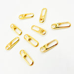 Load image into Gallery viewer, 1356GPS. 15MM Gold-Plated Shiny Sterling Silver Oval Clasp