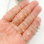 Load image into Gallery viewer, Oxidized Sterling Silver Flat Marina Chain