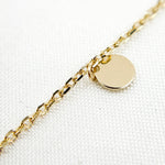 Load image into Gallery viewer, 14K Solid Gold Dangle Disc Necklace and Anklet