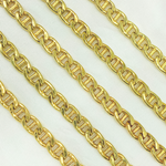 Load image into Gallery viewer, Y59GP. Gold Plated 925 Sterling Silver Curb Marina Chain