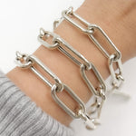 Load image into Gallery viewer, Sterling Silver Smooth Paperclip Chain