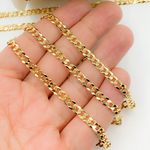 Load image into Gallery viewer, Gold Plated Sterling Silver Miami Flat Curb Link Chain