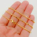 Load image into Gallery viewer, Gold Plated Sterling Silver Tube and Ball Necklace