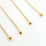 Load image into Gallery viewer, 24 Gauge Gold-filled Ball 2 Inch Headpin