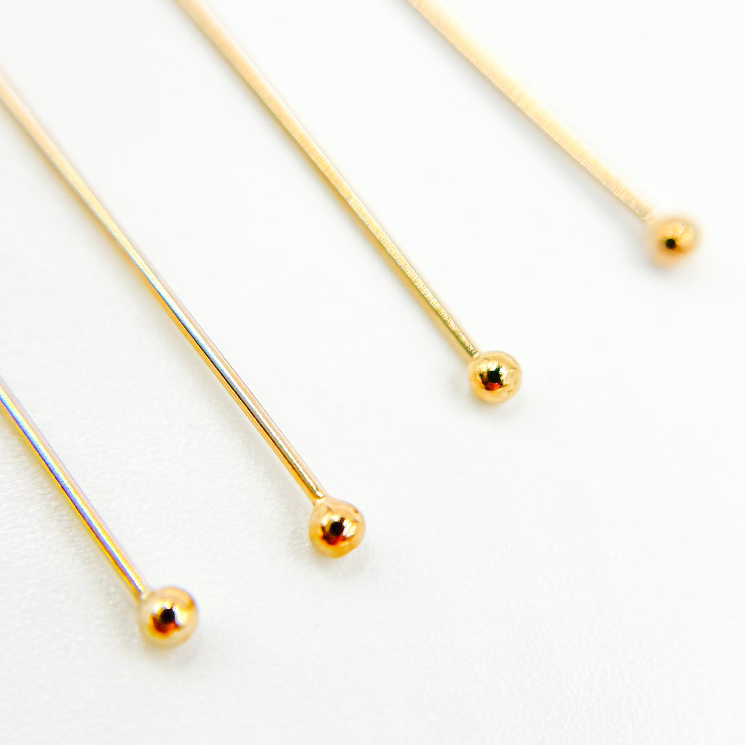 24 Gauge Gold-filled Ball 2 Inch Headpin
