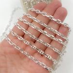 Load image into Gallery viewer, Sterling Silver Diamond Cut Marina Chain